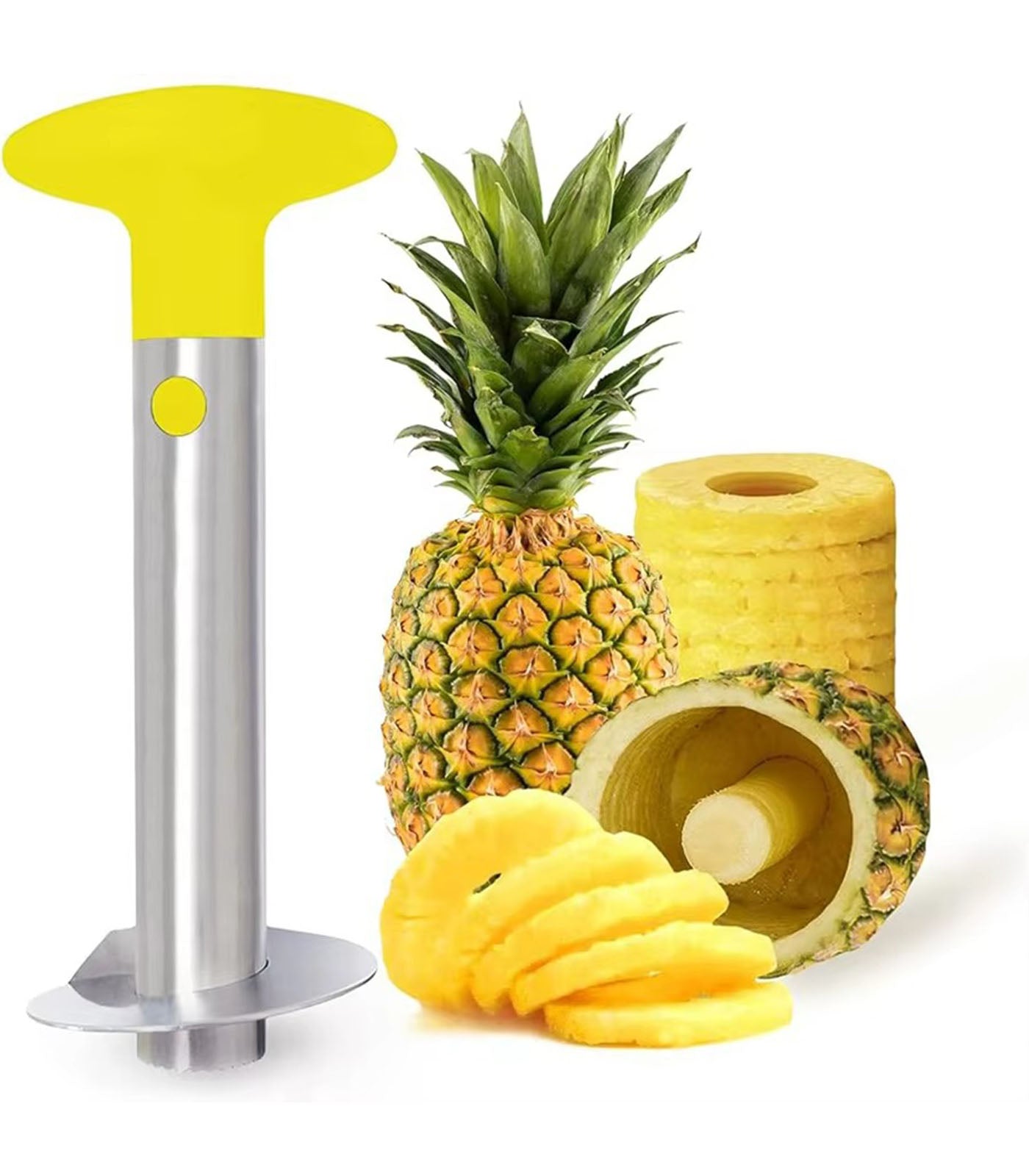 Stainless Steel Pineapple Corer and Slicer Tool – Pineapple Core Remover & Cutter for Home Kitchen