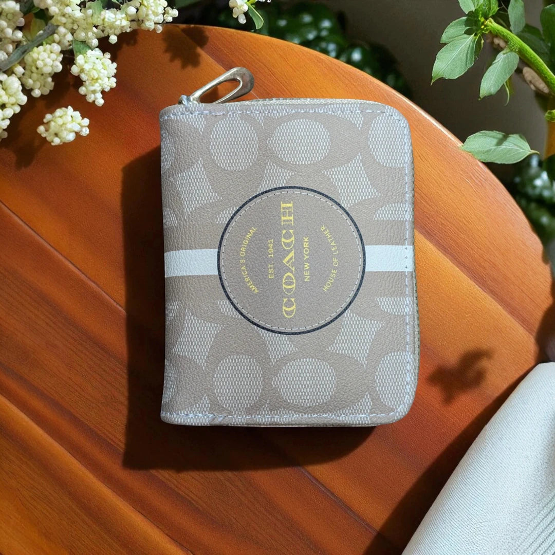 Stylish Compact Zip-Around Wallets - Multi-Color Collection