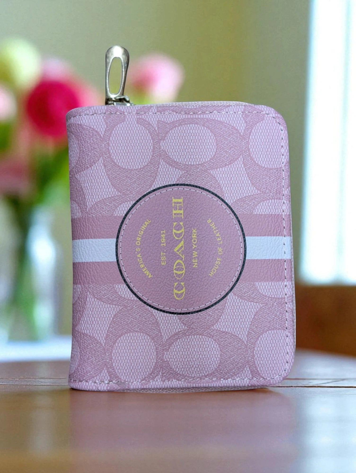 Stylish Compact Zip-Around Wallets - Multi-Color Collection