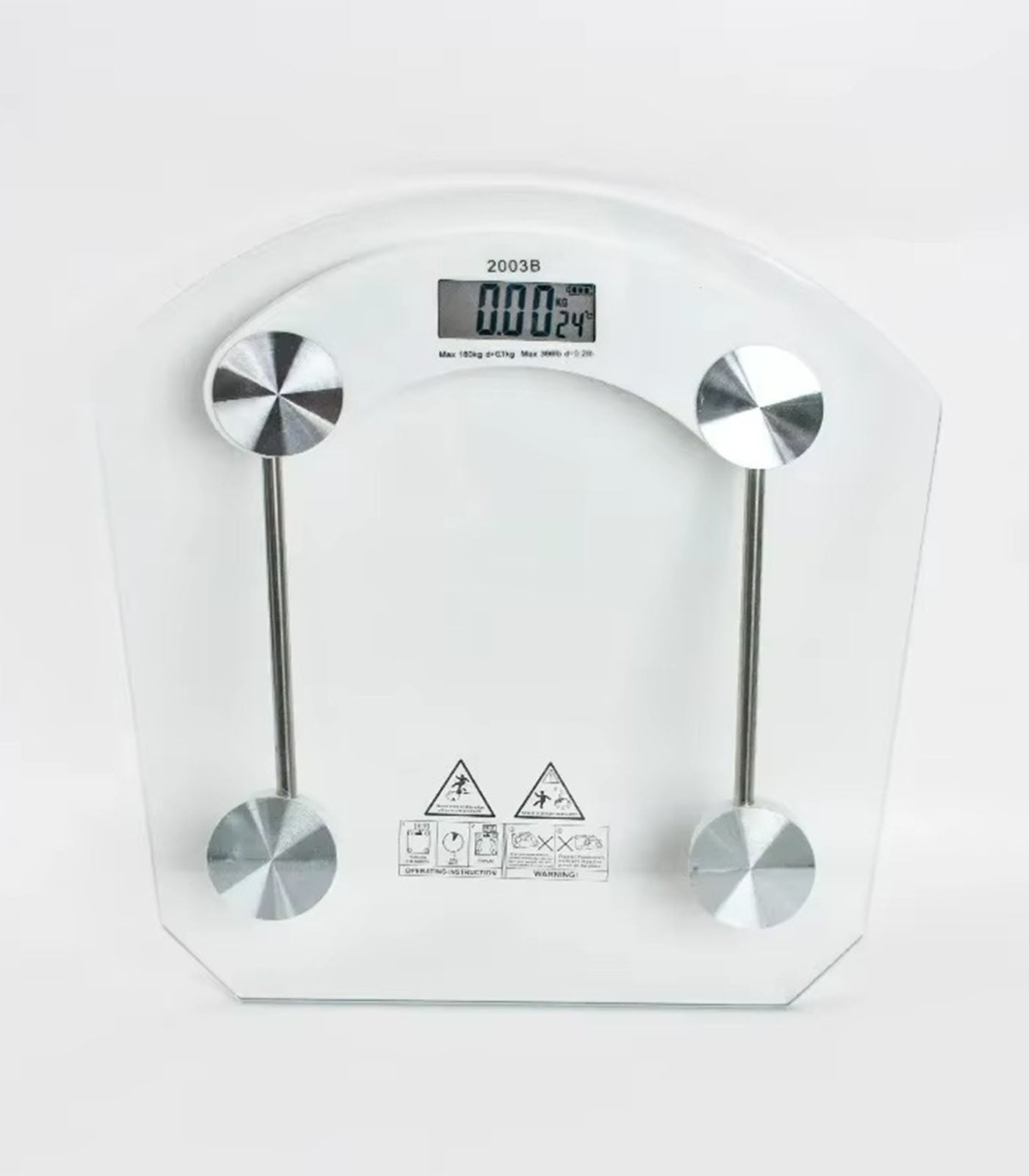 Transparent Digital Body Weight Scale – LCD Electronic Weighing Scale - 180KG