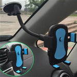 Universal Car Phone Holder – Cup Holder & Windshield Mount with Locking Grip