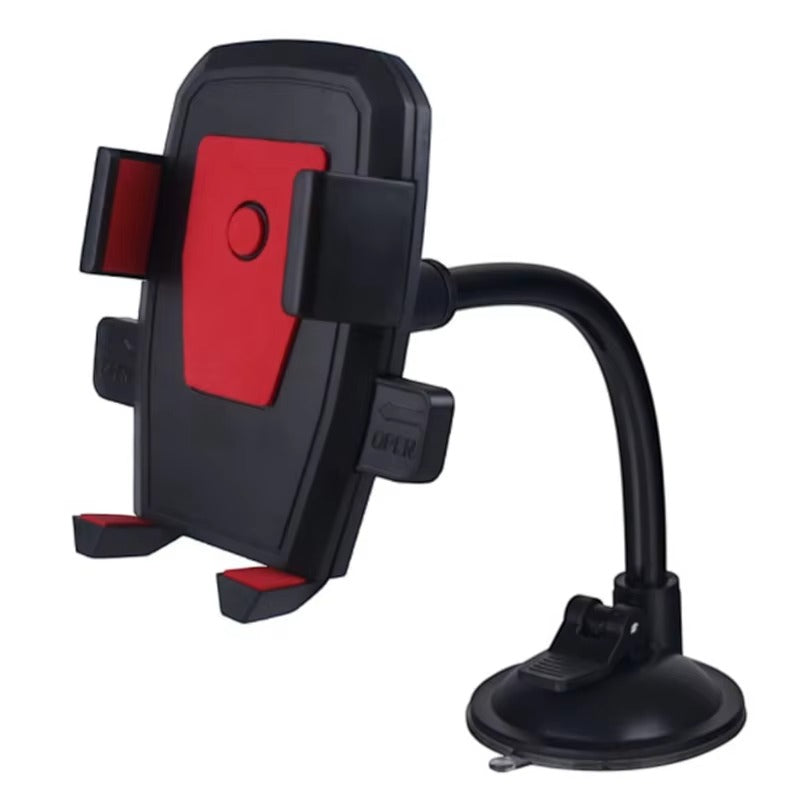 Universal Car Phone Holder – Cup Holder & Windshield Mount with Locking Grip