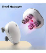 Head Massager with RedLight Therapy – Waterproof Scalp Care &amp; Relaxation Device