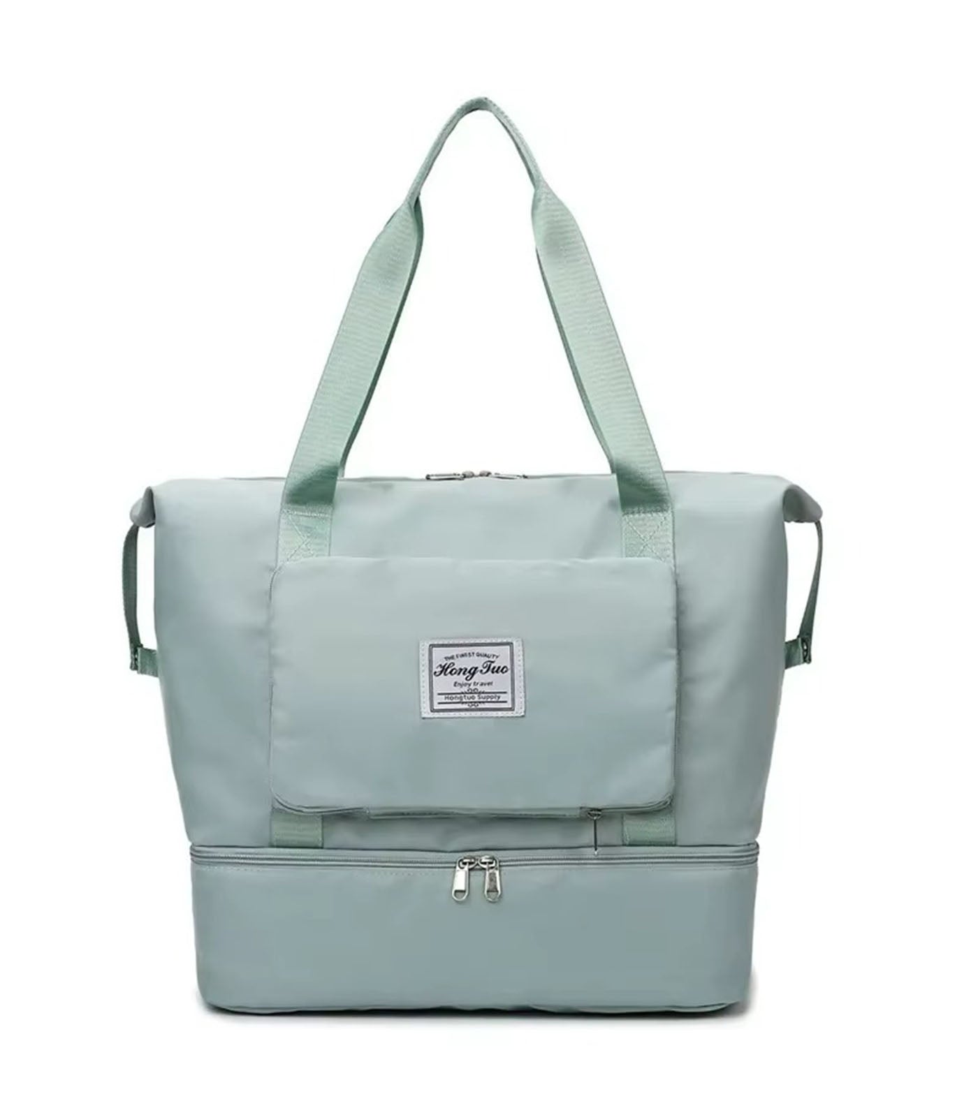 Foldable Travel Bag  Large Capacity Fitness, Swimming, and Maternity Bag with DryWet Separation for CarryOn Luggage