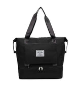 Foldable Travel Bag  Large Capacity Fitness, Swimming, and Maternity Bag with DryWet Separation for CarryOn Luggage