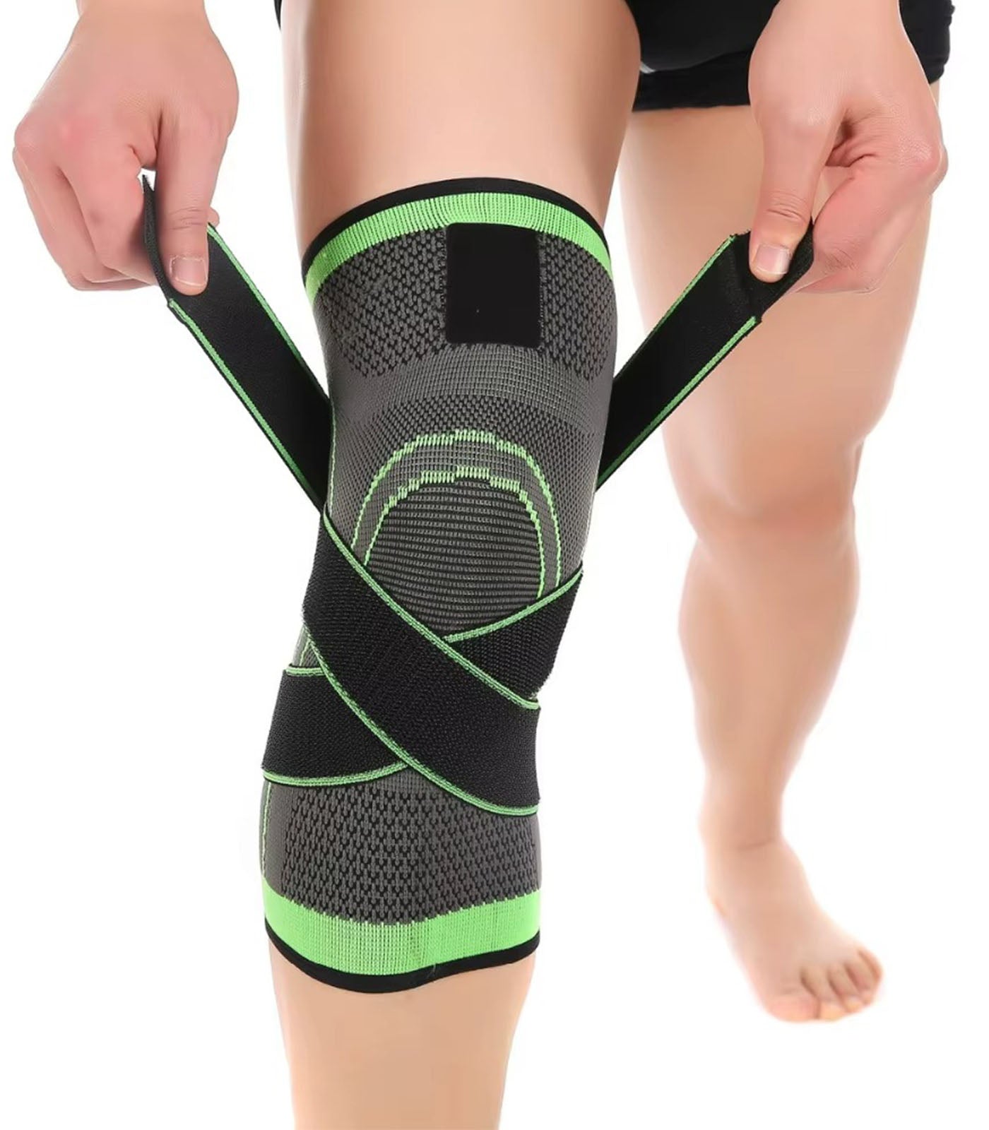 Adjustable Elastic Sports Knee Pads  Compression Support Brace for Sports, Fitness &amp; Arthritis Relief