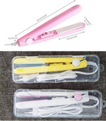Portable 2-in-1 Mini Hair Straightener &amp; Crimper – Fast Heating Ceramic Hair Styling Tool for Women
