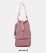 Foldable Travel Bag  Large Capacity Fitness, Swimming, and Maternity Bag with DryWet Separation for CarryOn Luggage