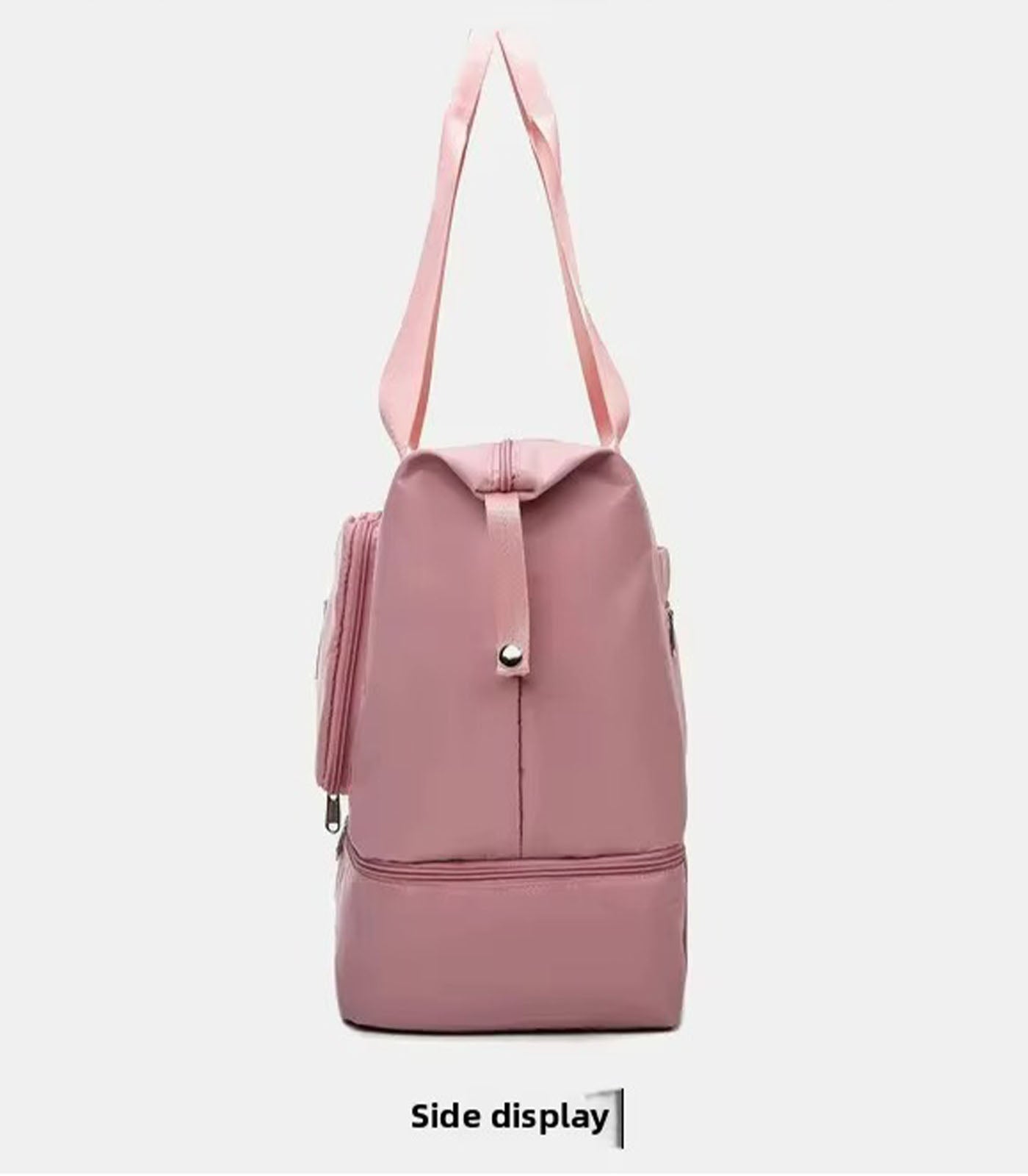 Foldable Travel Bag  Large Capacity Fitness, Swimming, and Maternity Bag with DryWet Separation for CarryOn Luggage