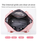 Foldable Travel Bag  Large Capacity Fitness, Swimming, and Maternity Bag with DryWet Separation for CarryOn Luggage