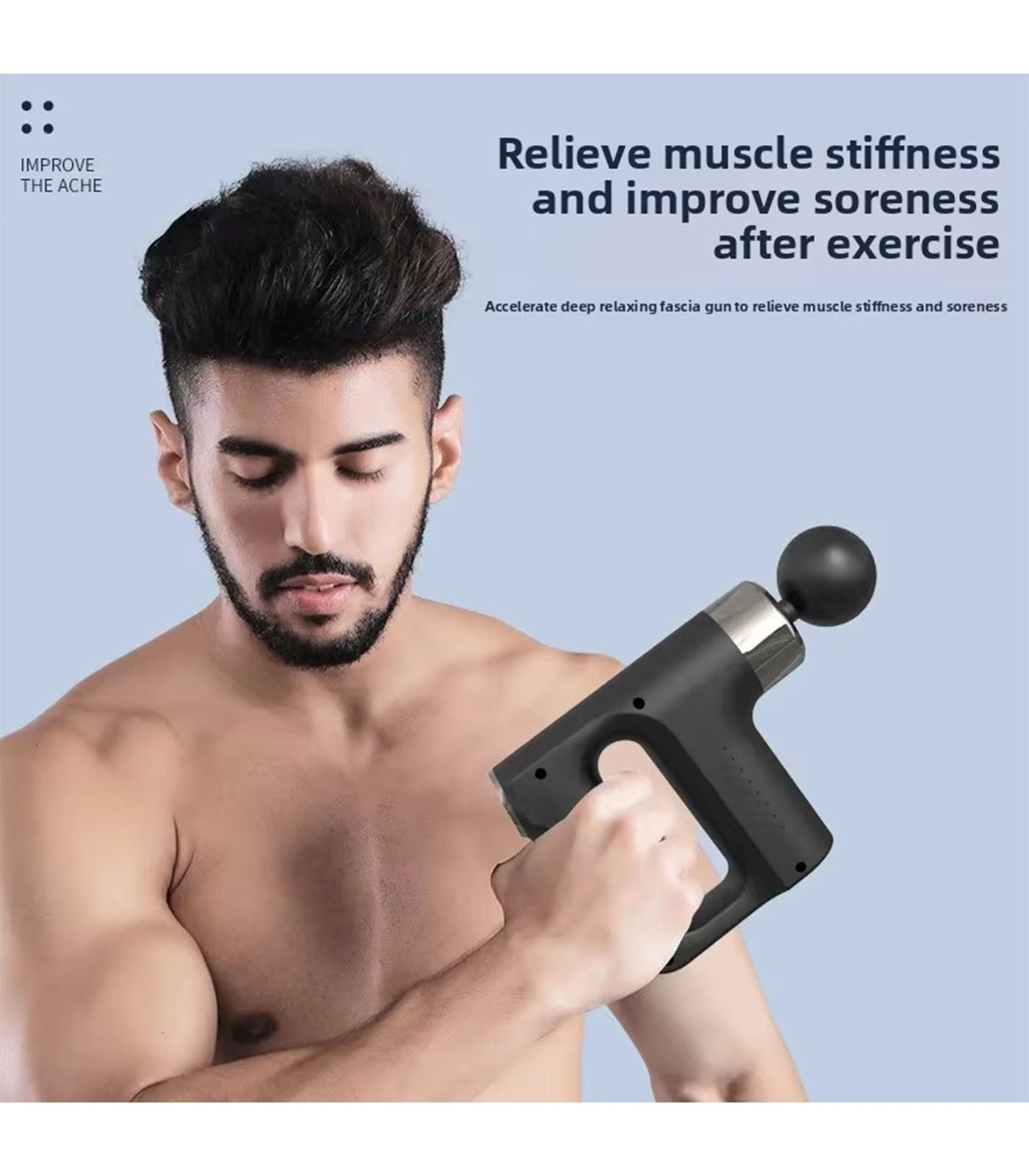 Electric Deep Tissue Massage Gun – Facial Impact Therapy for Muscle Relief &amp; Wellness