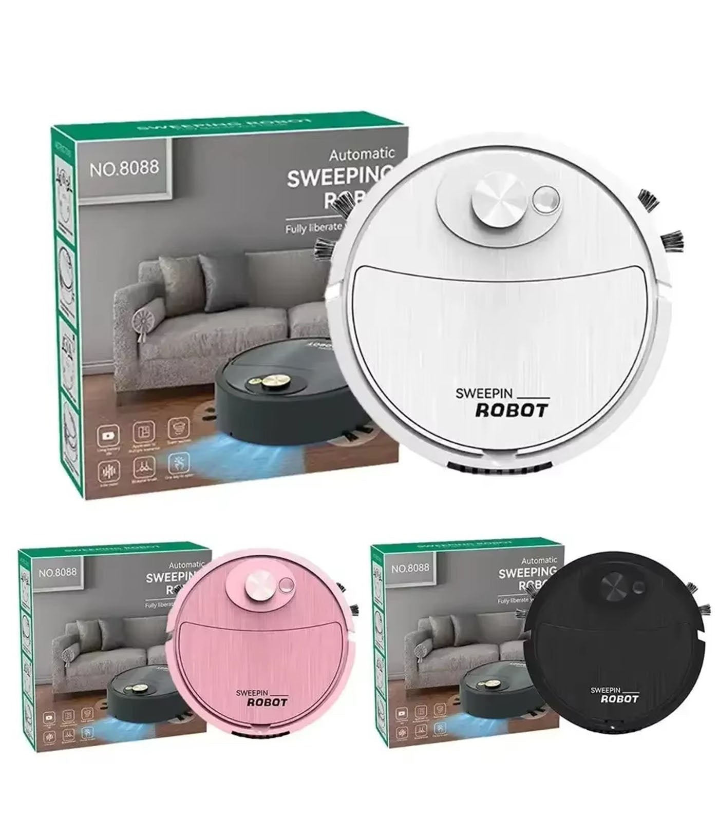 Smart USB Charging Robot Vacuum Cleaner – Mop & Sweep