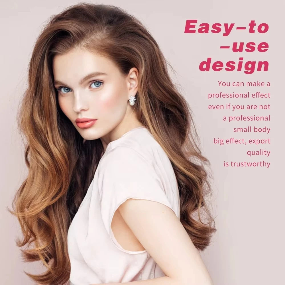 WAIKIL 2 in 1 Electric Spiral Curling Iron & Travel Hair Straightener – Professional Wavy Hair Styler for Women