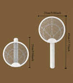 Wall-Mounted Foldable Mosquito Killer – Handheld &amp; Rotatable USB Charging Fly Swatter, Outdoor Anti-Mosquito Device