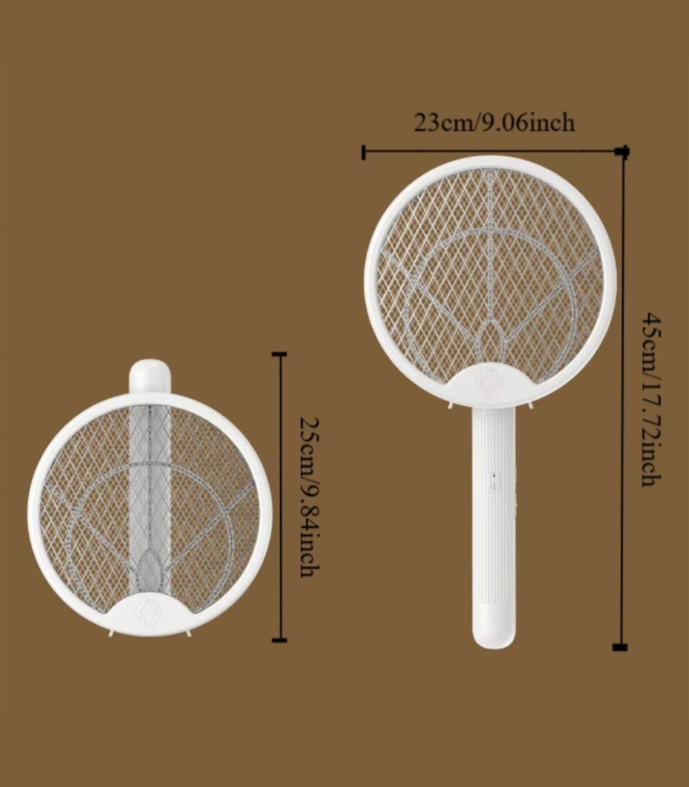 Wall-Mounted Foldable Mosquito Killer – Handheld &amp; Rotatable USB Charging Fly Swatter, Outdoor Anti-Mosquito Device