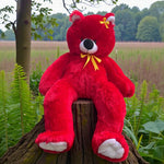 Valentine Special 3.5 Ft Giant Teddy Bear – Extra Large Soft Plush Romantic Gift