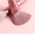 8-Piece Professional Makeup Brush Set with Storage Pouch – Soft Wool Fiber Cosmetic Brushes