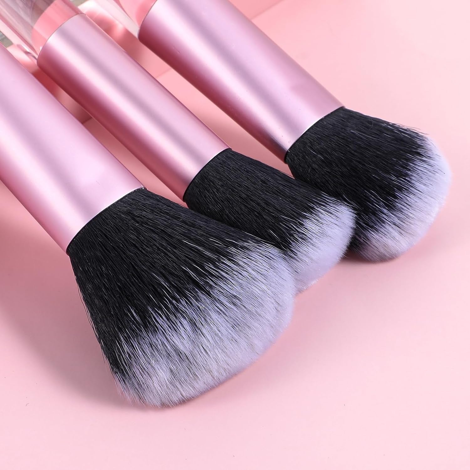 10-Piece Mini Portable Makeup Brush Set with Travel Storage Pouch – Soft Nylon Cosmetic Brushes