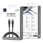 WiWU Oringlink 60W USB-C to USB-C PD Fast Charging Cable – 1M