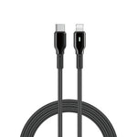WiWU Drualink 27W USB-C to Lightning Fast Charging Cable – PD Fast Charge with LED Indicator (1M)