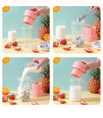 Wireless Portable Juice Blender – Rechargeable Straw Juicing Cup for Fresh Juice &amp; Smoothies, Travel-Friendly