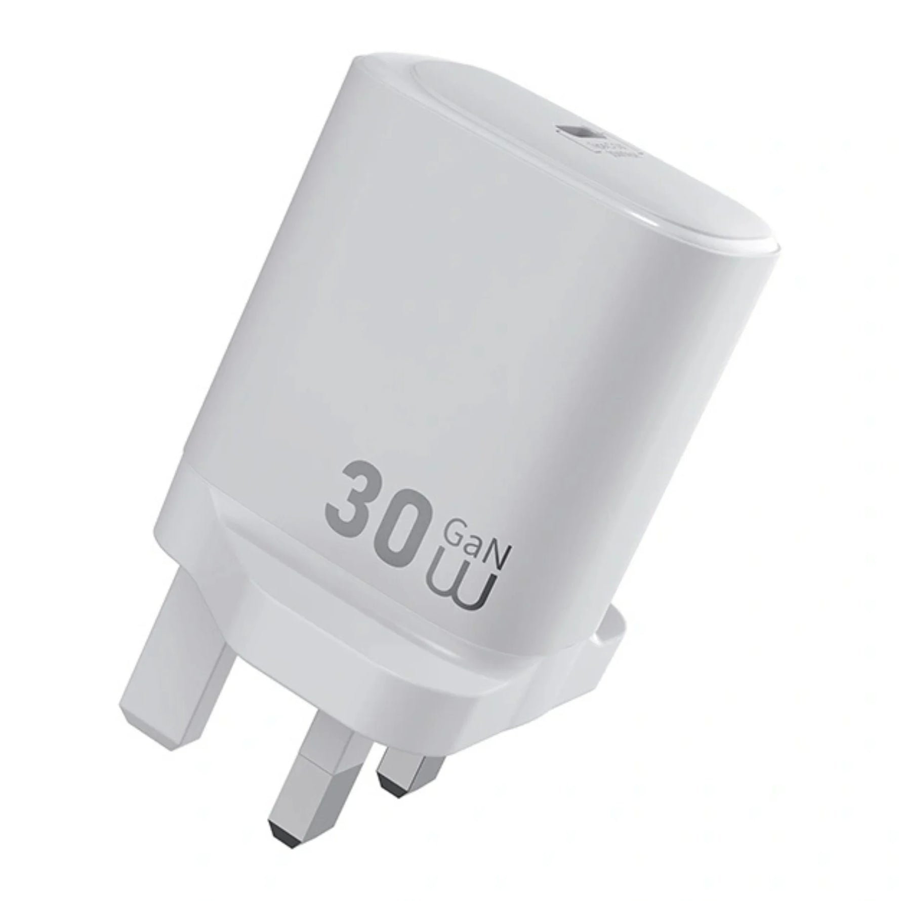 WiWU WI-G008 Essen 30W GaN Fast Charger + USB-C to USB-C Cable Combo (UK 3-Pin)