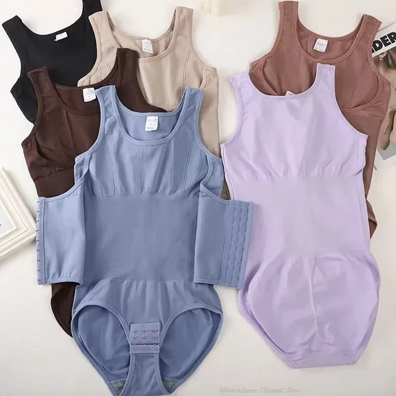 Women’s Tummy Control Shapewear Bodysuit – Waist Trainer Slimming Body Shaper