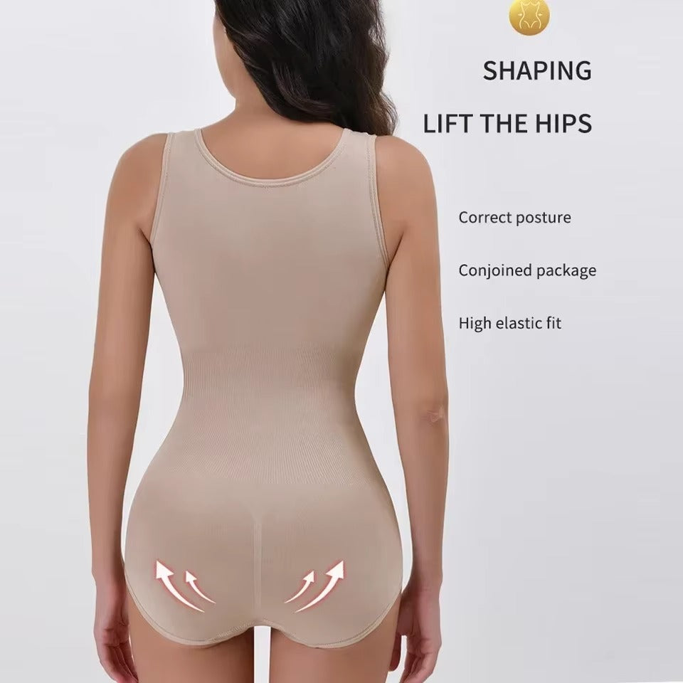 Women’s Tummy Control Shapewear Bodysuit – Waist Trainer Slimming Body Shaper