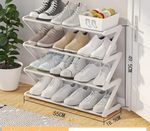 Z-Shaped Modern Shoe Rack | Multi-Layer Space-Saving Organizer | Stylish Open Shelf Shoe Storage