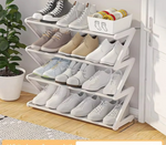 Z-Shaped Modern Shoe Rack | Multi-Layer Space-Saving Organizer | Stylish Open Shelf Shoe Storage