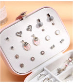 Portable Travel Jewelry Box - Jewelry Organizer & Display Rack
