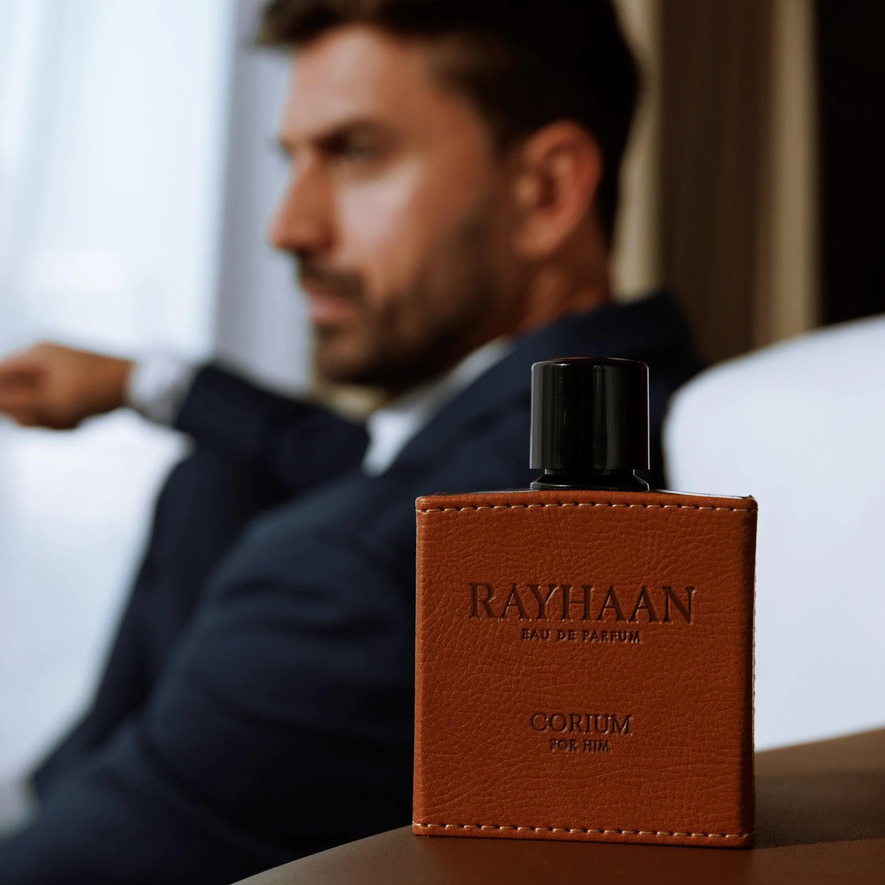 Rayhaan Corium Eau De Parfum – Premium Men’s Fragrance with Leather & Oud Notes (100ML)