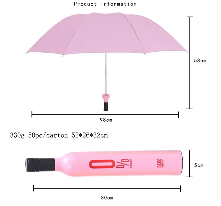 Folding Travel Umbrella – UV Protection, Waterproof & Wind-Resistant Sun & Rain Umbrella