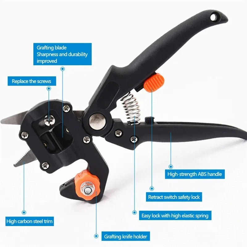 Professional Grafting Pruner – Garden Plant Cutting & Branch Grafting Tool (5–12mm Precision Cutter)