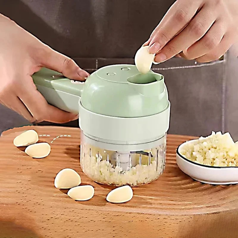 Multifunctional Electric Food Chopper – Rechargeable Mini Processor for Vegetables, Fruits, Meat &amp; More