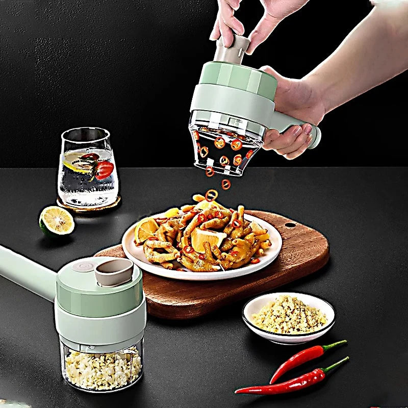 Multifunctional Electric Food Chopper – Rechargeable Mini Processor for Vegetables, Fruits, Meat &amp; More