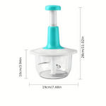 Manual Press Garlic Paste Processor – Press-Type Vegetable Slicer & Household Multifunctional Meat Grinder
