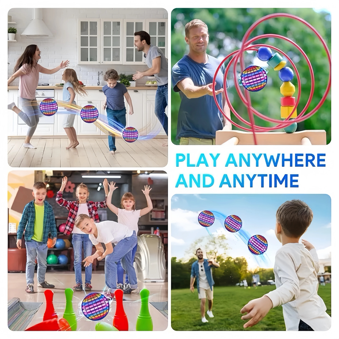 Flying Ball Toy – Hand Controlled Boomerang Hover Ball with Magic LED Lights