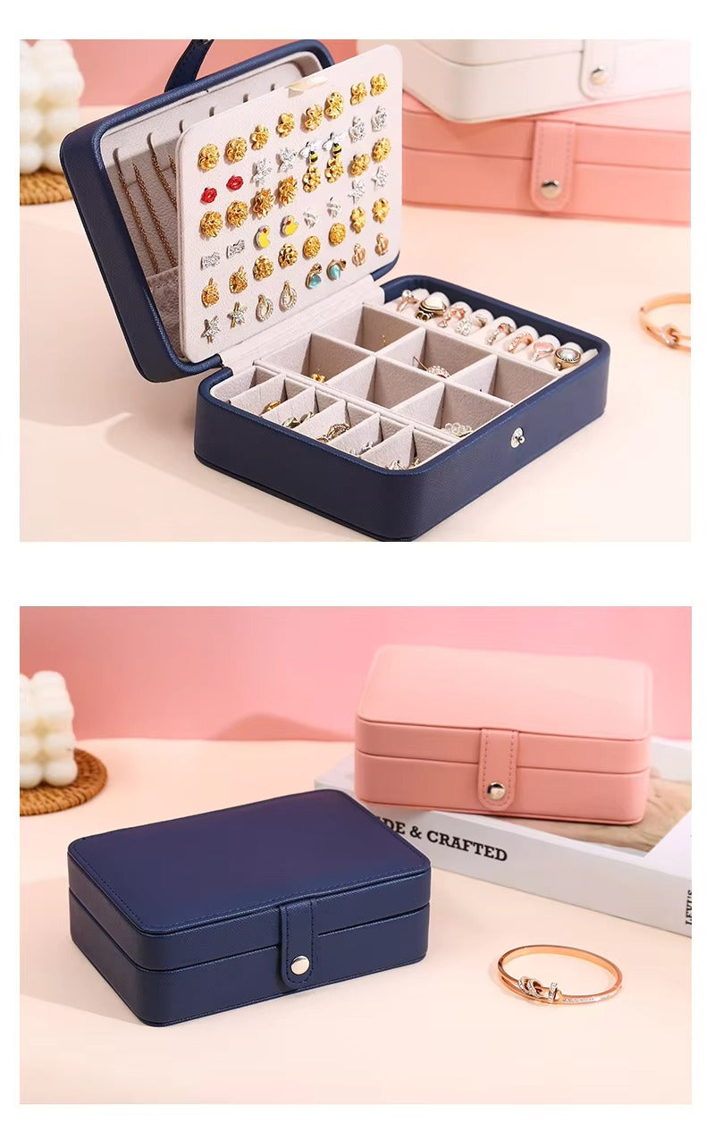Portable Jewelry Storage Box – HighEnd, Exquisite Design, Large Capacity Travel Jewelry Organizer Bag