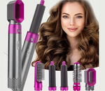 5 in 1 Hot Air Brush Hair Dryer Styler – Negative Ionic Blow Dryer, Detachable Curling Wand, Straightener &amp; Volumizer