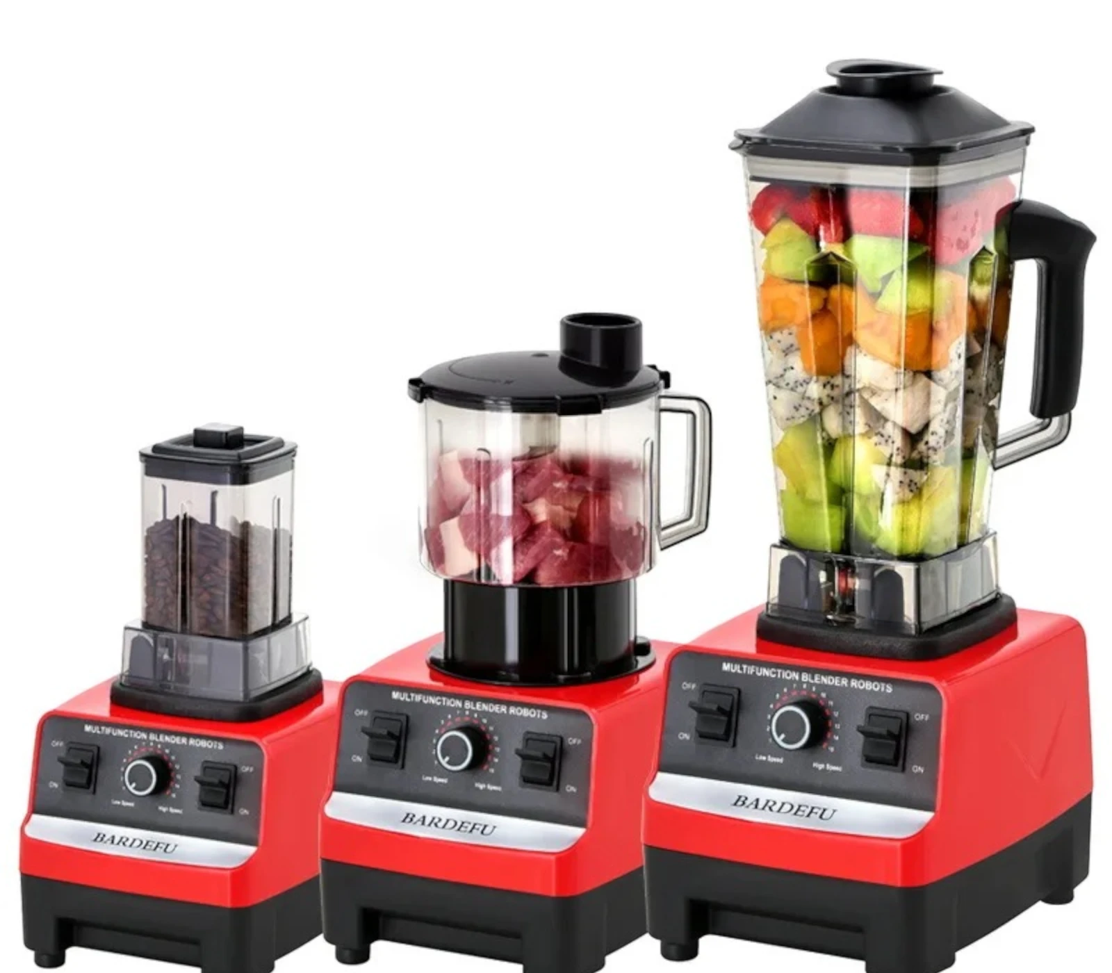 9500W High-Speed 3-in-1 Commercial Blender & Juicer Set – 2.5L Heavy-Duty Multifunctional Food Processor with 9525 Motor