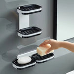 Wall Mounted Double Layer Soap & Sponge Holder