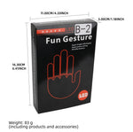 LED Car Gesture Light with Remote – Amber Warning Signal Lamp for Cars (3 Modes Funny Auto Light)