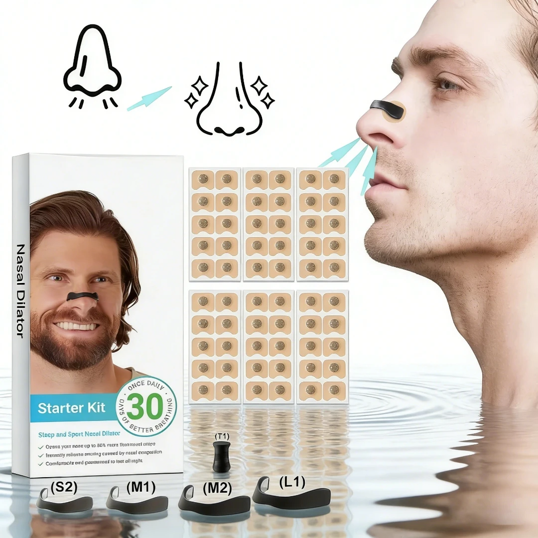 Nasal Dilator Starter Kit – Anti-Snoring & Breathing Support for Sleep & Sports