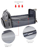 Mommy Diaper Bag Backpack – Large Capacity Baby Travel Bag with Changing Mat & Bottle Storage