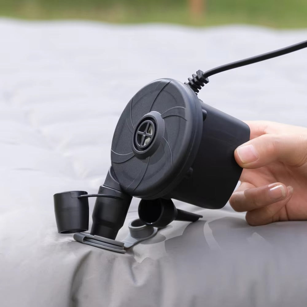 2 in 1 Electric Air Pump – Inflator for Inflatables, Camping Beds, and Pools