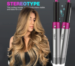 5 in 1 Hot Air Brush Hair Dryer Styler – Negative Ionic Blow Dryer, Detachable Curling Wand, Straightener &amp; Volumizer