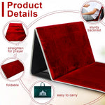 Muslim Prayer Rug with Back Support – Foldable Portable Anti-Slip Prayer Mat