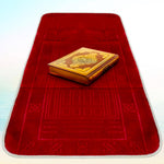 Muslim Prayer Rug with Back Support – Foldable Portable Anti-Slip Prayer Mat