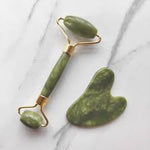 Jade Gua Sha Scraper – Facial & Neck Massage Tool
